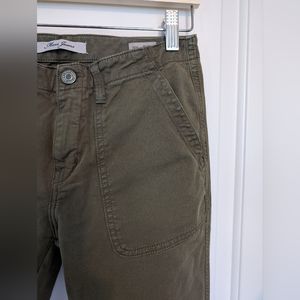 Mavi Olive Green Cropped Ankle Pants